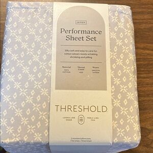 Threshold Queen Performance Sheet Set - Light Gray